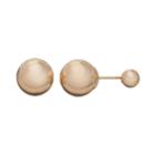 Everlasting Gold 10k Gold Reversible Ball Stud Earrings, Women's