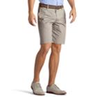 Men's Lee Walker Flat-front Shorts, Size: 42, Grey