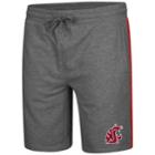 Men's Colosseum Washington State Cougars Sledge Ii Terry Shorts, Size: Large, Light Grey