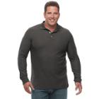 Big & Tall Croft & Barrow&reg; Classic-fit Stretch Performance Pique Polo, Men's, Size: L Tall, Dark Grey