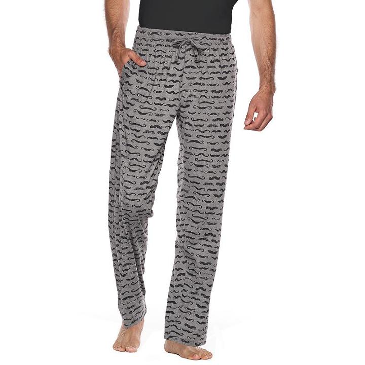 Big & Tall Residence Patterned Lounge Pants, Men's, Size: 3xl Tall, Grey