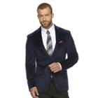 Men's Van Heusen Slim-fit Flex Stretch Velvet Sport Coat, Size: 42 Short, Blue (navy)