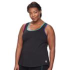 Plus Size Fila Sport&reg; Core Scoopneck Tank, Women's, Size: 1xl, Black