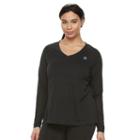 Plus Size Fila Sport&reg; Core Long Sleeve Tee, Women's, Size: 1xl, Black