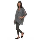 Apt. 9&reg; Cold-shoulder Knit Kimono, Women's, Black