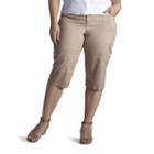 Plus Size Lee Edy Skimmer Capris, Women's, Size: 20 - Regular, Lt Beige