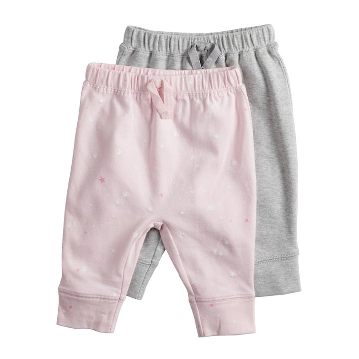 Baby Jumping Beans&reg; 2-pk. Jogger Pants, Infant Girl's, Size: 3 Months, Light Pink