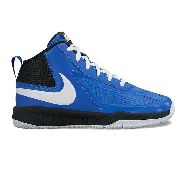 Nike Team Hustle D 7 Pre-school Boys' Basketball Shoes, Boy's, Size: 11, Dark Blue