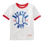 Boys 4-12 Oshkosh B'gosh&reg; Baseball State M.v.p. Ringer Graphic Tee, Size: 8, White