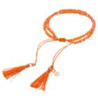Lc Lauren Conrad Birth Month Tasseled Slipknot Bracelet, Women's, Orange