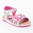 Disney Minnie Mouse Toddler Girls' Light-up Sandals, Girl's, Size: 6 T, White