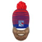 Adult Old Time Hockey New York Rangers Bearded Beanie, Dark Blue