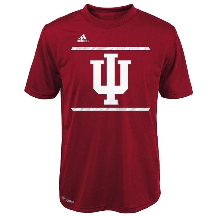 Boys 4-7 Adidas Indiana Hoosiers Sideline Energized Climalite Tee, Boy's, Size: M(5/6), Red