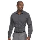 Men's Van Heusen Flex Collar Regular-fit Stretch Dress Shirt, Size: 15.5-34/35, Dark Grey