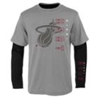 Boys 8-20 Miami Heat Tee Combo Set, Size: M 10-12, Grey