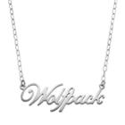 Fiora Sterling Silver North Carolina State Woflpack Necklace, Women's, Size: 16, Grey