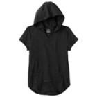 Girls 7-16 So&reg; Short Sleeve Sparkle Hooded Pullover, Size: 7-8, Oxford