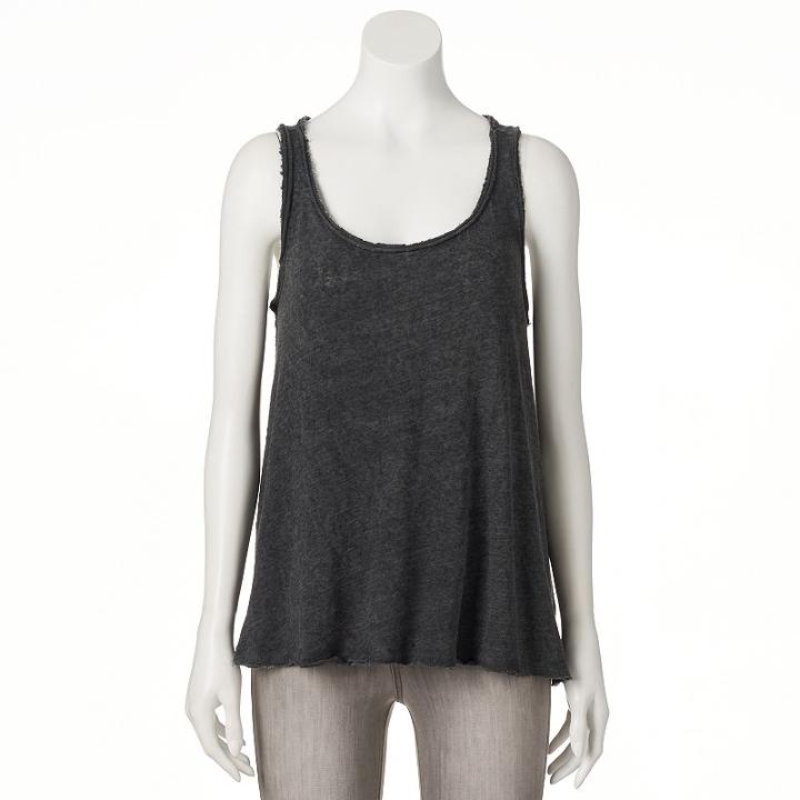Women's Rock & Republic&reg; Boxy Tank, Size: Xs, Black