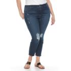 Plus Size Gloria Vanderbilt Ale-alexandra Destruct Ankle Pants, Women's, Size: 24 W, Med Blue