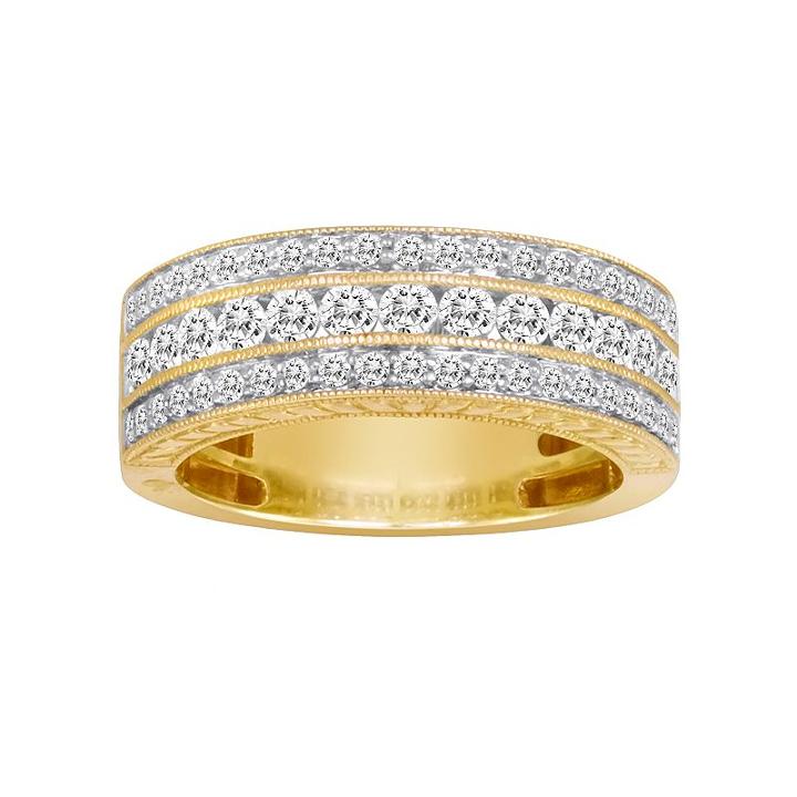 14k Gold 1-ct. T.w. Igl Certified Diamond Wedding Ring, Women's, Size: 7, Yellow