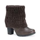 Muk Luks Chris Women's Water-resistant Ankle Boots, Girl's, Size: 8, Brown