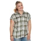 Plus Size Sonoma Goods For Life&trade; Dolman Shirt, Women's, Size: 3xl, Dark Green