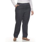 Plus Size Croft & Barrow&reg; Pull-on Tapered-leg Jeans, Women's, Size: 1x Short, Med Grey