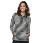 Women's Croft & Barrow&reg; 1/4-zip French Terry Sweatshirt, Size: Xs, Med Grey