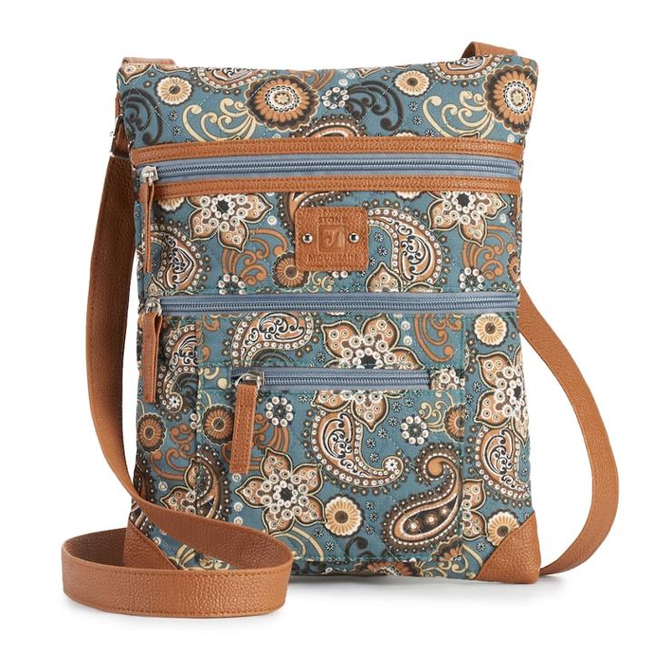 Stone & Co. Quilted Lockport Crossbody Bag, Women's, Grey