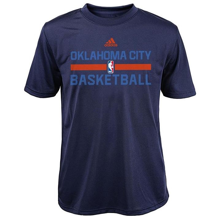 Boys 4-7 Adidas Oklahoma City Thunder Practice Climalite Tee, Boy's, Size: L(7), Ovrfl Oth