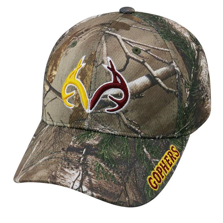 Adult Top Of The World Minnesota Golden Gophers Realtree One-fit Cap, Men's, Green Oth