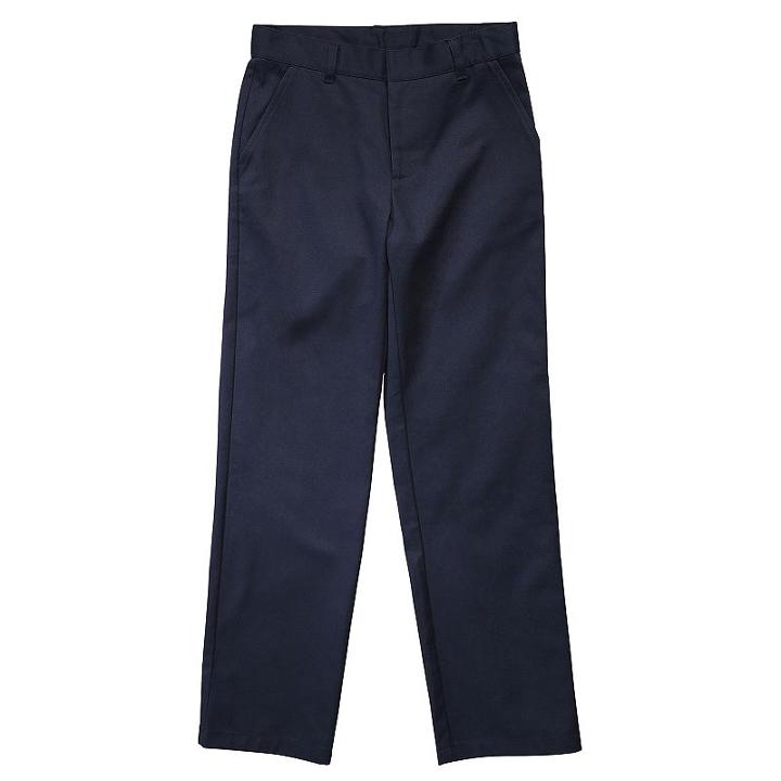 Boys 4-20 French Toast School Uniform Relaxed-fit Adjustable-waist Twill Pants, Boy's, Size: 16, Blue (navy)