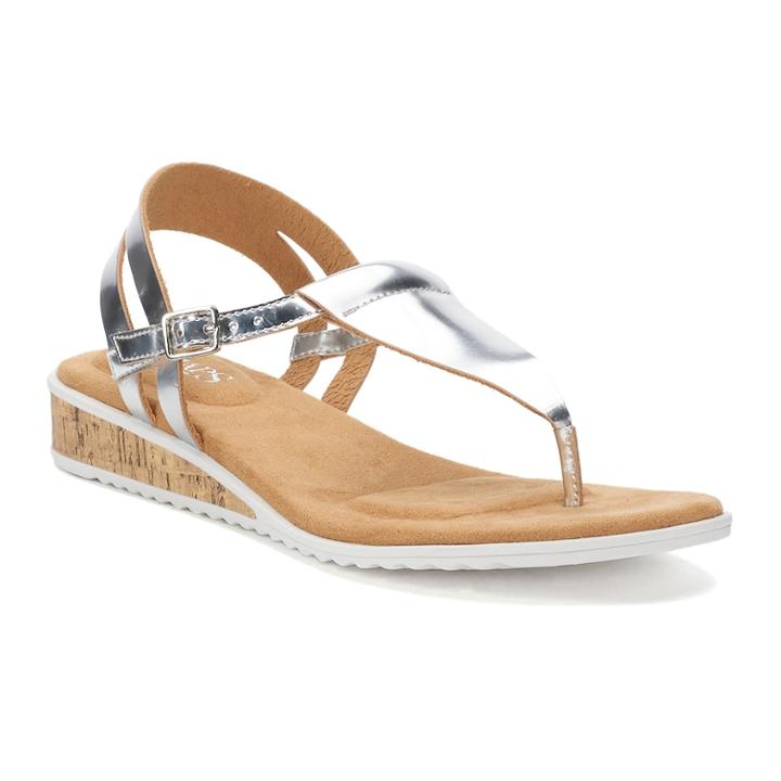 Chaps Odella Women's Sandals, Size: 7.5 B, Silver
