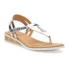 Chaps Odella Women's Sandals, Size: 7.5 B, Silver
