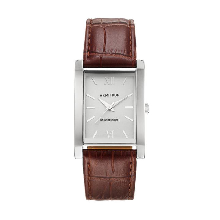 Armitron Men's Leather Watch, Size: Small, Brown