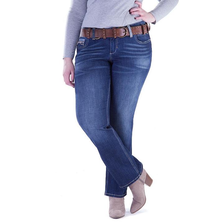 Juniors' Plus Size Amethyst Baby Bootcut Jeans, Teens, Size: 22w Short, Dark Blue