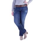 Juniors' Plus Size Amethyst Baby Bootcut Jeans, Teens, Size: 22w Short, Dark Blue