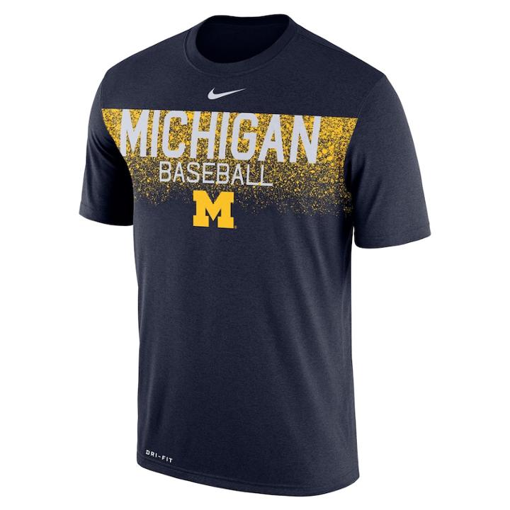 Men's Nike Michigan Wolverines Legend Team Issue Tee, Size: Medium, Blue (navy)