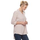Women's Apt. 9&reg; High-low Hem Popover Tunic, Size: Large, Med Pink
