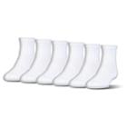 Boys Under Armour 6-pack Quarter-crew Socks, Size: 9-11, White