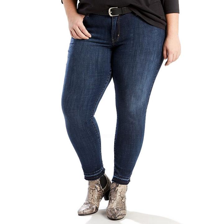 Plus Size Levi's&reg; 711 Skinny Ankle Jeans, Women's, Size: 25 - Regular, Dark Blue