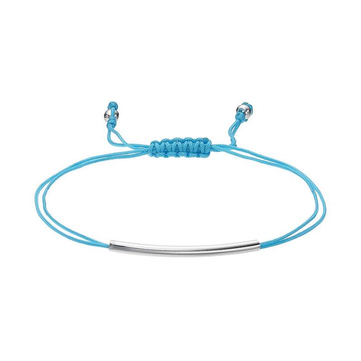 Lc Lauren Conrad Birth Month Curved Tube Cord Bracelet, Women's, Turq/aqua
