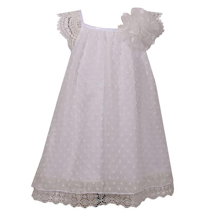 Girls 4-6x Bonnie Jean Flowy Special Occasion Dress, Girl's, Size: 6x, Natural