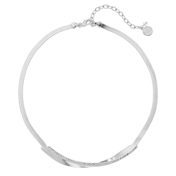 Dana Buchman Twisted Bar Necklace, Women's, Silver