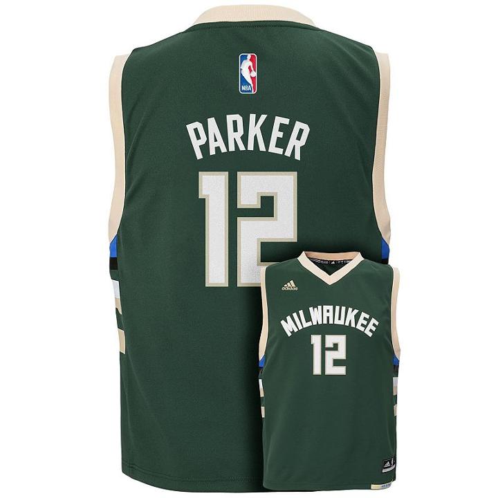 Boys 8-20 Adidas Milwaukee Bucks Jabari Parker Nba Replica Jersey, Boy's, Size: Xl, Green