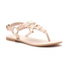 Lc Lauren Conrad Women's Floral Applique Slingback Thong Sandals, Size: Small, Blush