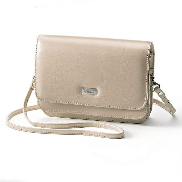 Buxton Double-flap Convertible Shoulder Bag, Women's, Beige Oth