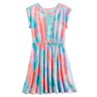 Girls 7-16 So&reg; Rolled Cuff Waist Tie Dress, Size: Xxl/16, Light Blue