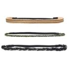 Mudd&reg; Braided Chain Stretch Headband Set, Women's, Green