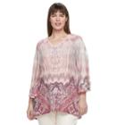 Plus Size World Unity Crochet Sublimation Top, Women's, Size: 0x, Pink Other